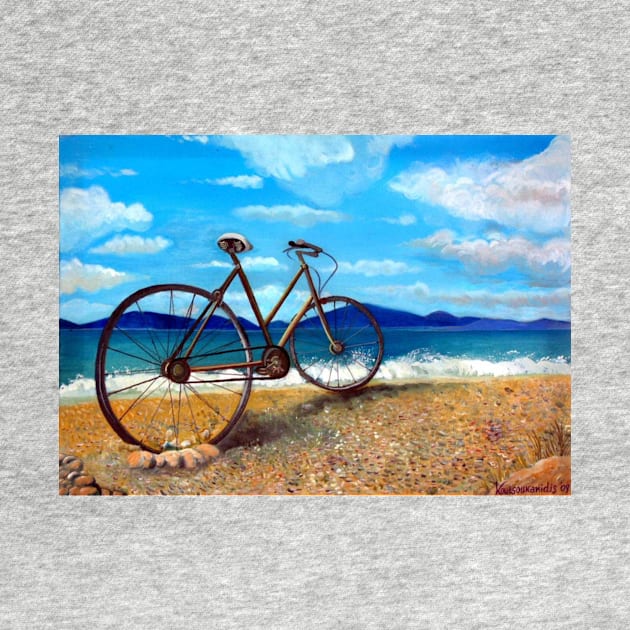 Old Bike at the beach by KostasK